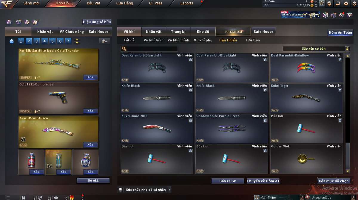 shop acc cf uy tin gia re